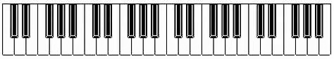 image: piano keyboard